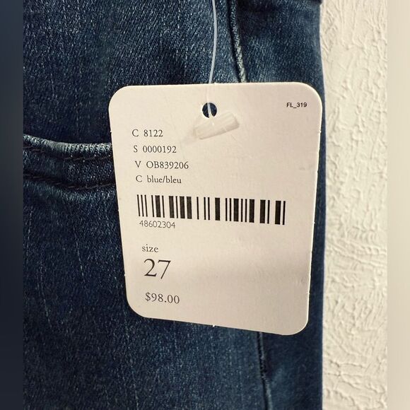 NWT Free People We the Free Crvy Super High-Rise Lace-Up Flare Jeans, Size 27 - Picture 6 of 7